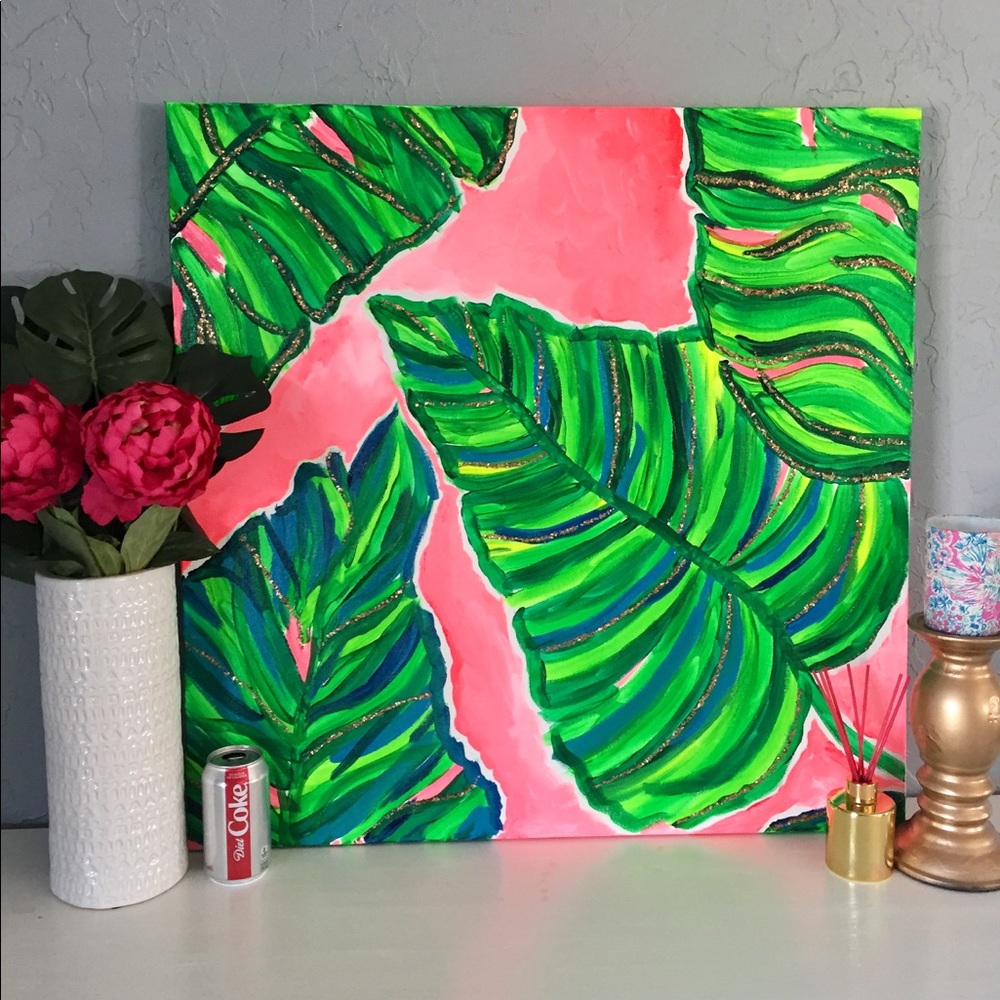 💥SOLD💥🌴Painted Palm🌴BEACH Painting 😍 - Picture 2 of 8